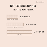 Kaitaliinan kokotaulukko