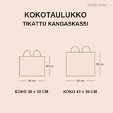Kangaskassin kokotaulukko