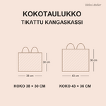 Kangaskassin kokotaulukko
