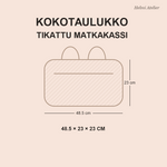 Matkakassin kokotaulukko