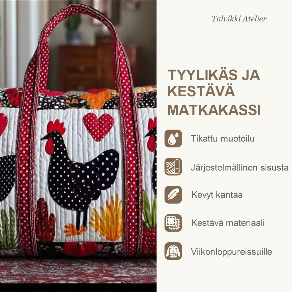 Matkakassin ominaisuudet