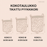 Auringonkukkauni-pyykkikori