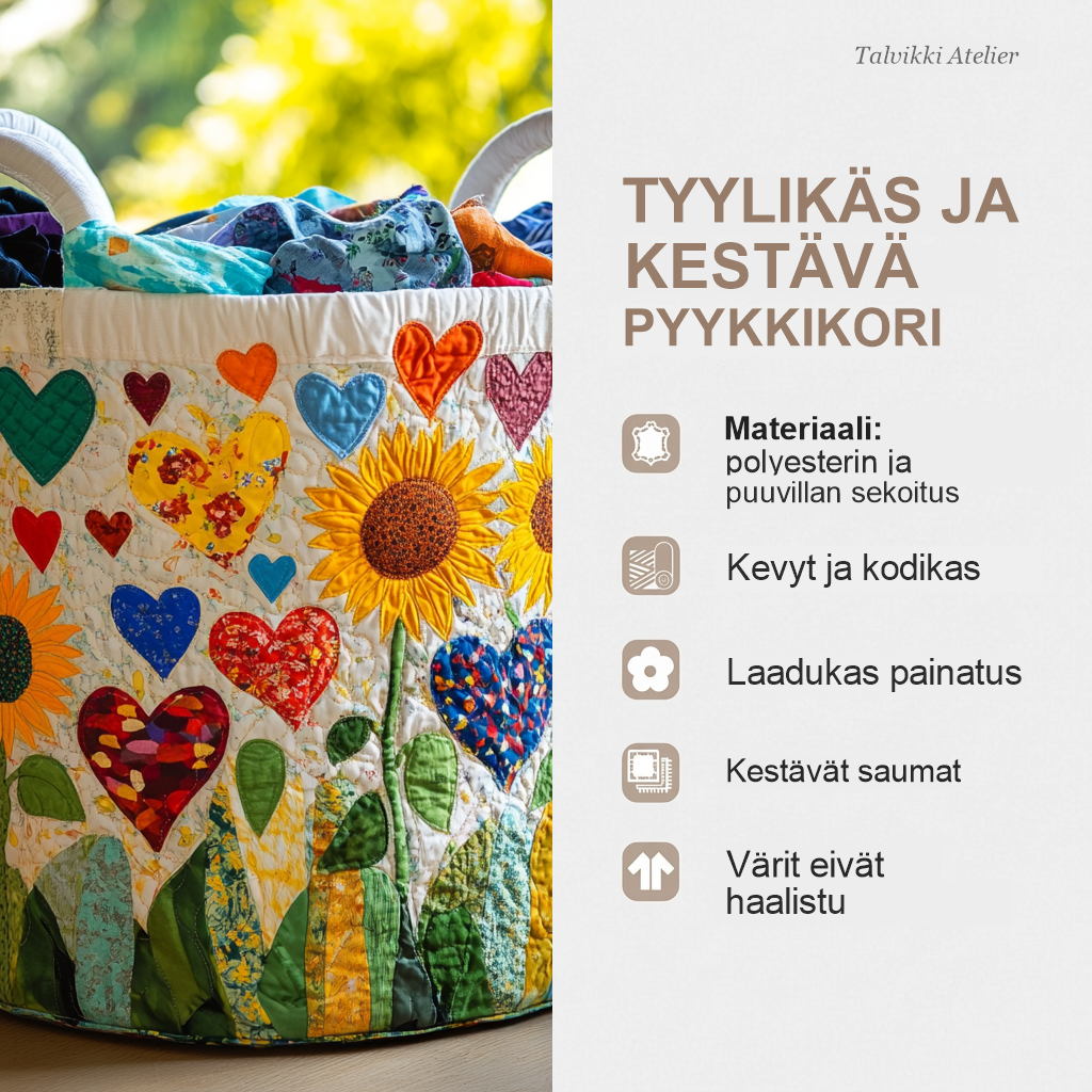 Pyykkikorin ominaisuudet