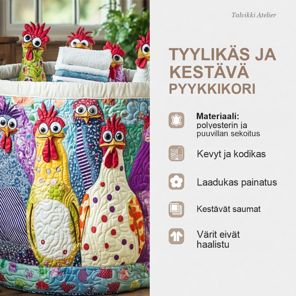 Pyykkikorin ominaisuudet