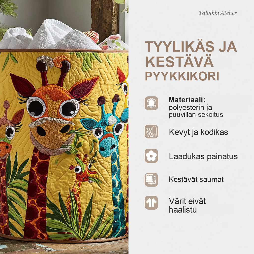 Pyykkikorin ominaisuudet