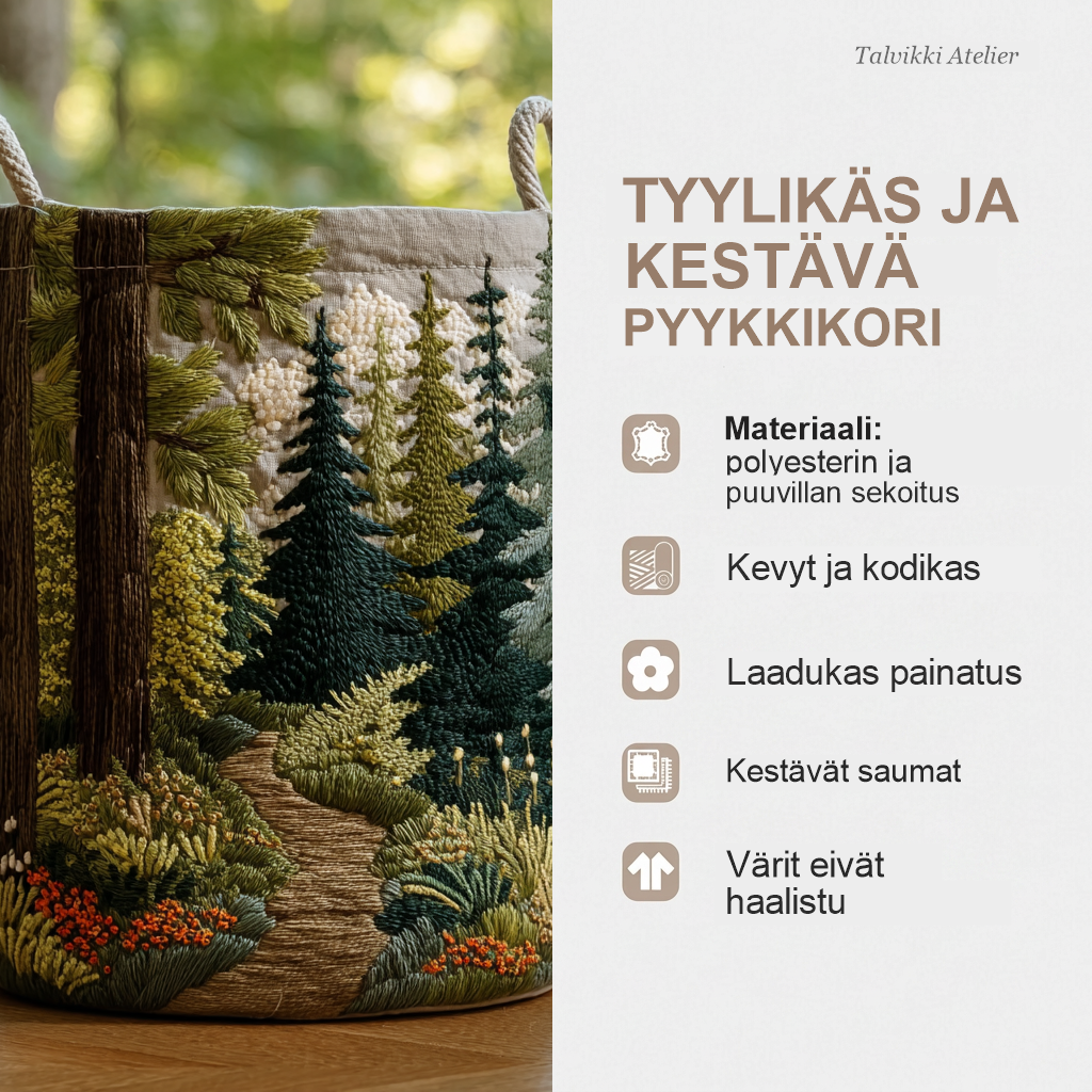 Pyykkikorin ominaisuudet