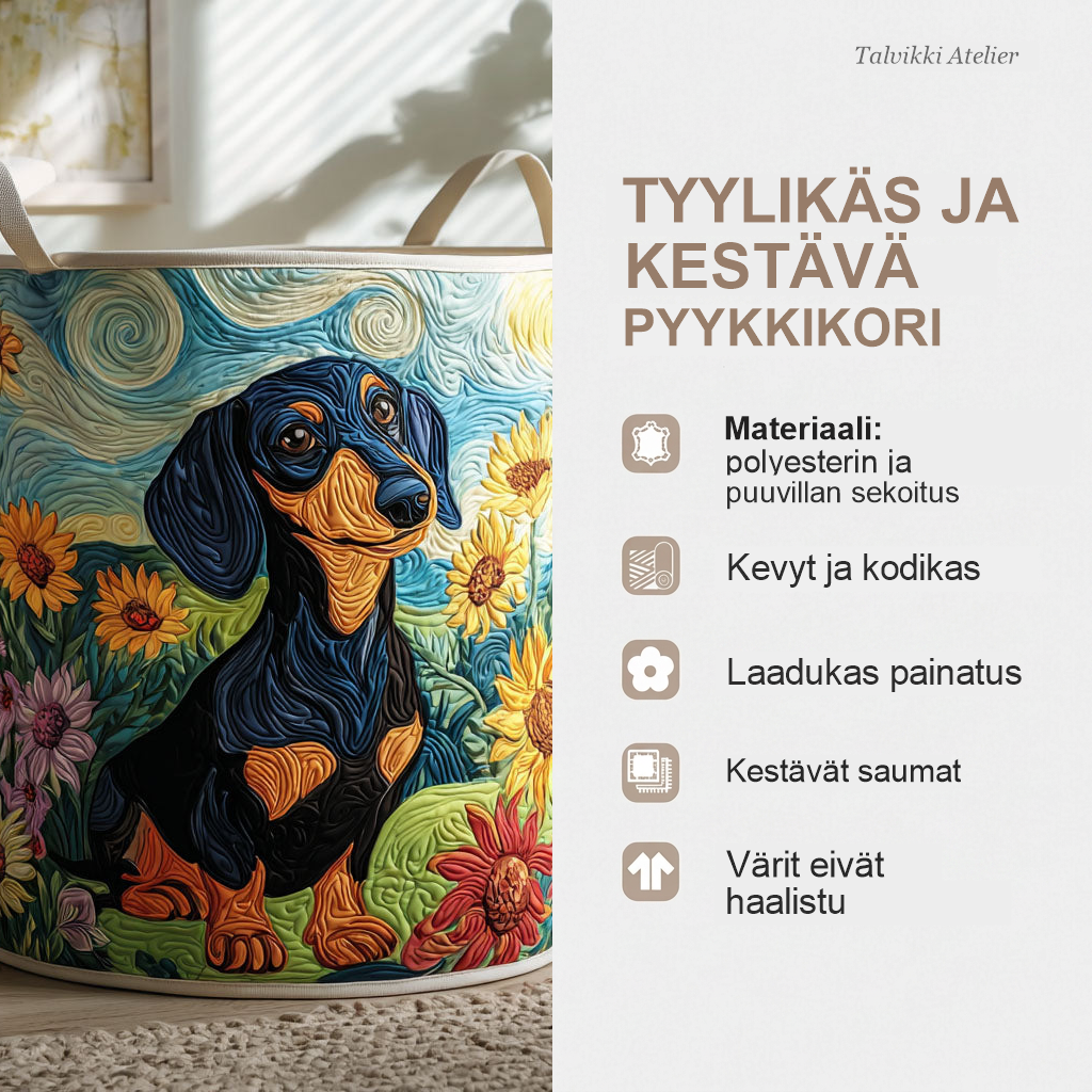 Pyykkikorin ominaisuudet