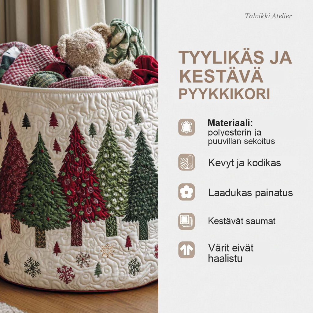 Pyykkikorin ominaisuudet