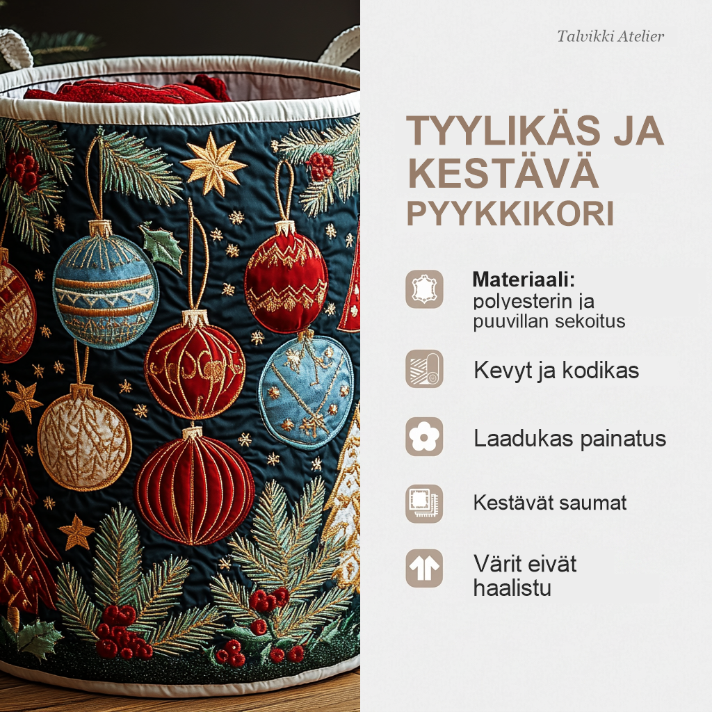 Pyykkikorin ominaisuudet