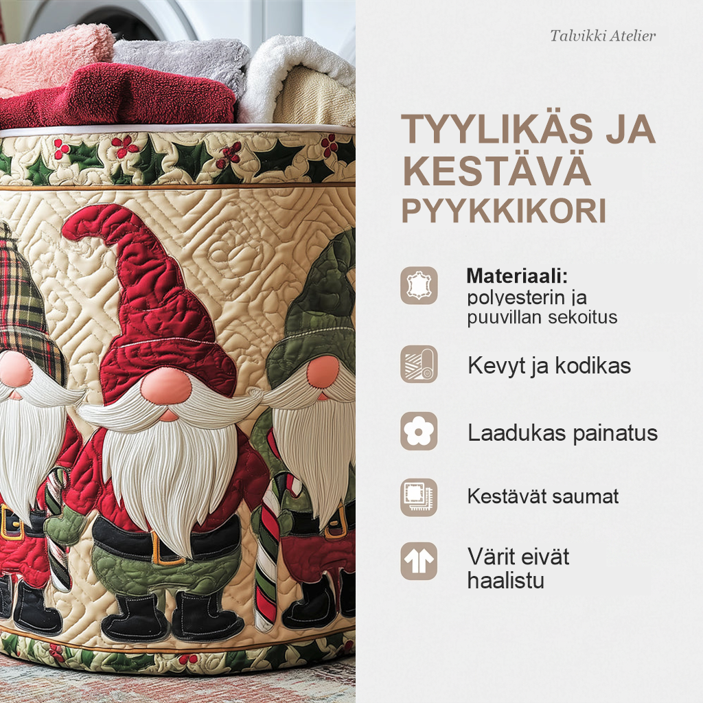 Pyykkikorin ominaisuudet