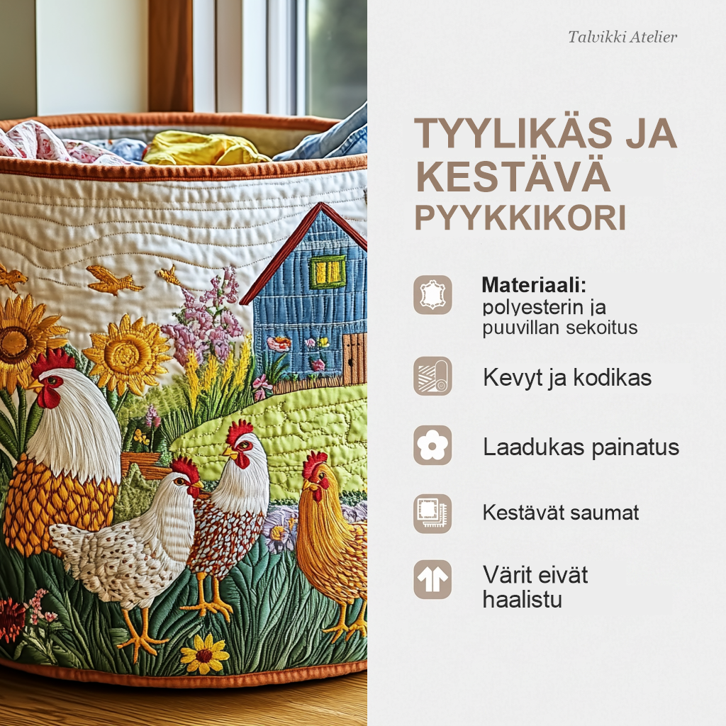 Pyykkikorin ominaisuudet