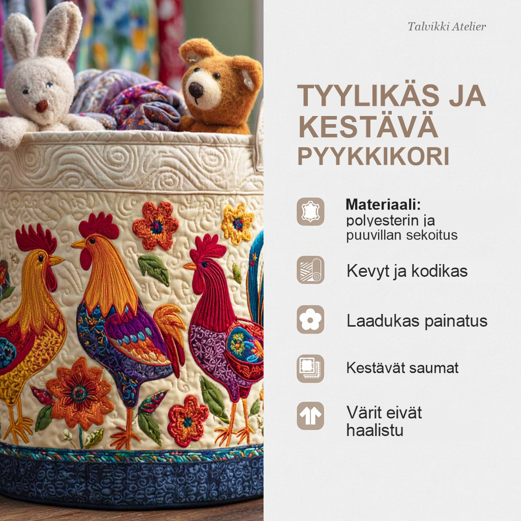 Pyykkikorin ominaisuudet