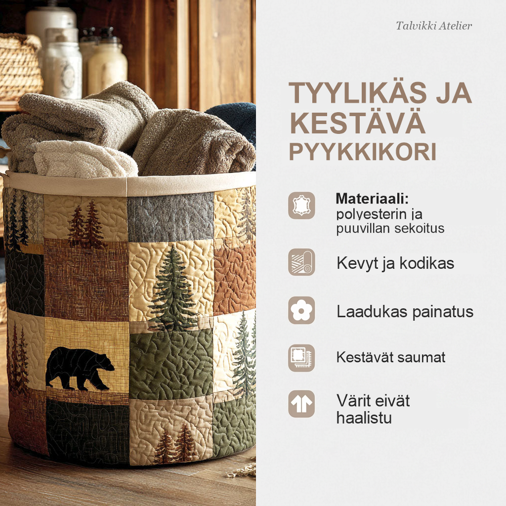 Pyykkikorin ominaisuudet