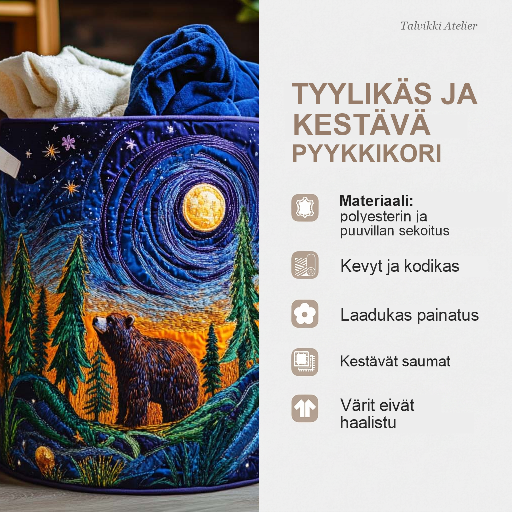 Pyykkikorin ominaisuudet