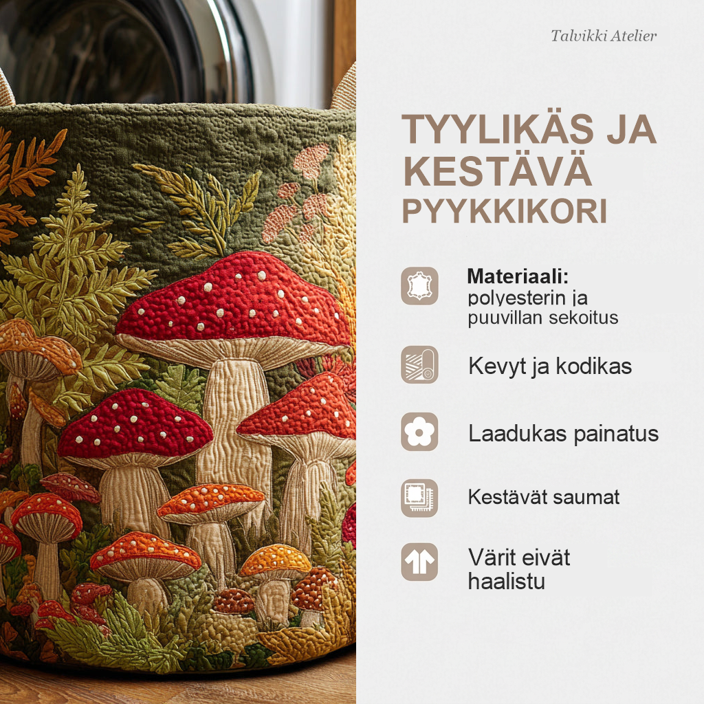 Pyykkikorin ominaisuudet