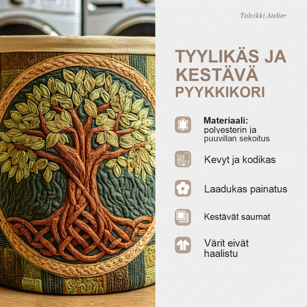 Pyykkikorin ominaisuudet