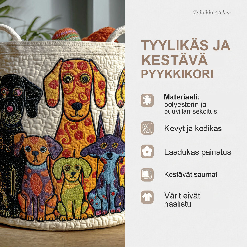 Pyykkikorin ominaisuudet