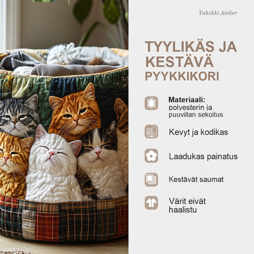 Pyykkikorin ominaisuudet