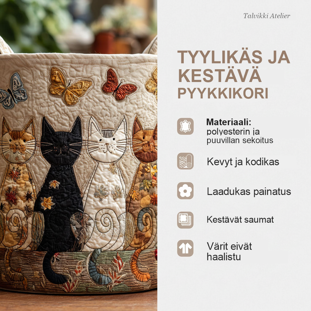 Pyykkikorin ominaisuudet