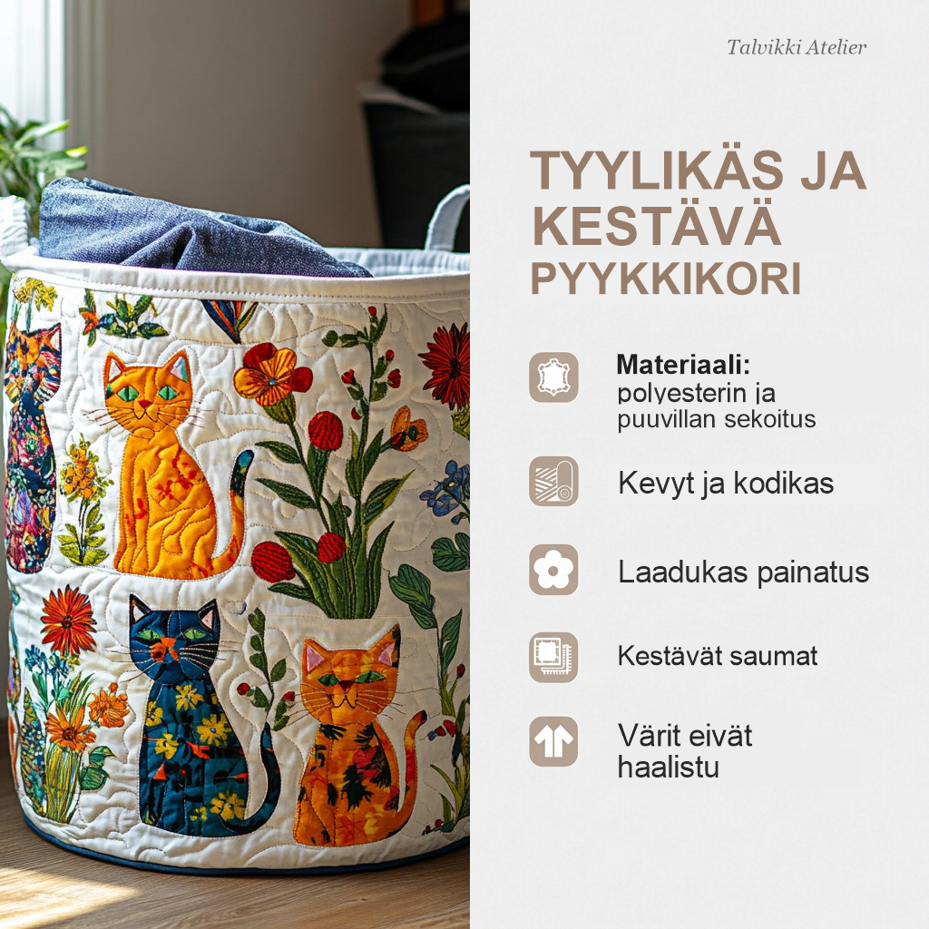 Pyykkikorin ominaisuudet