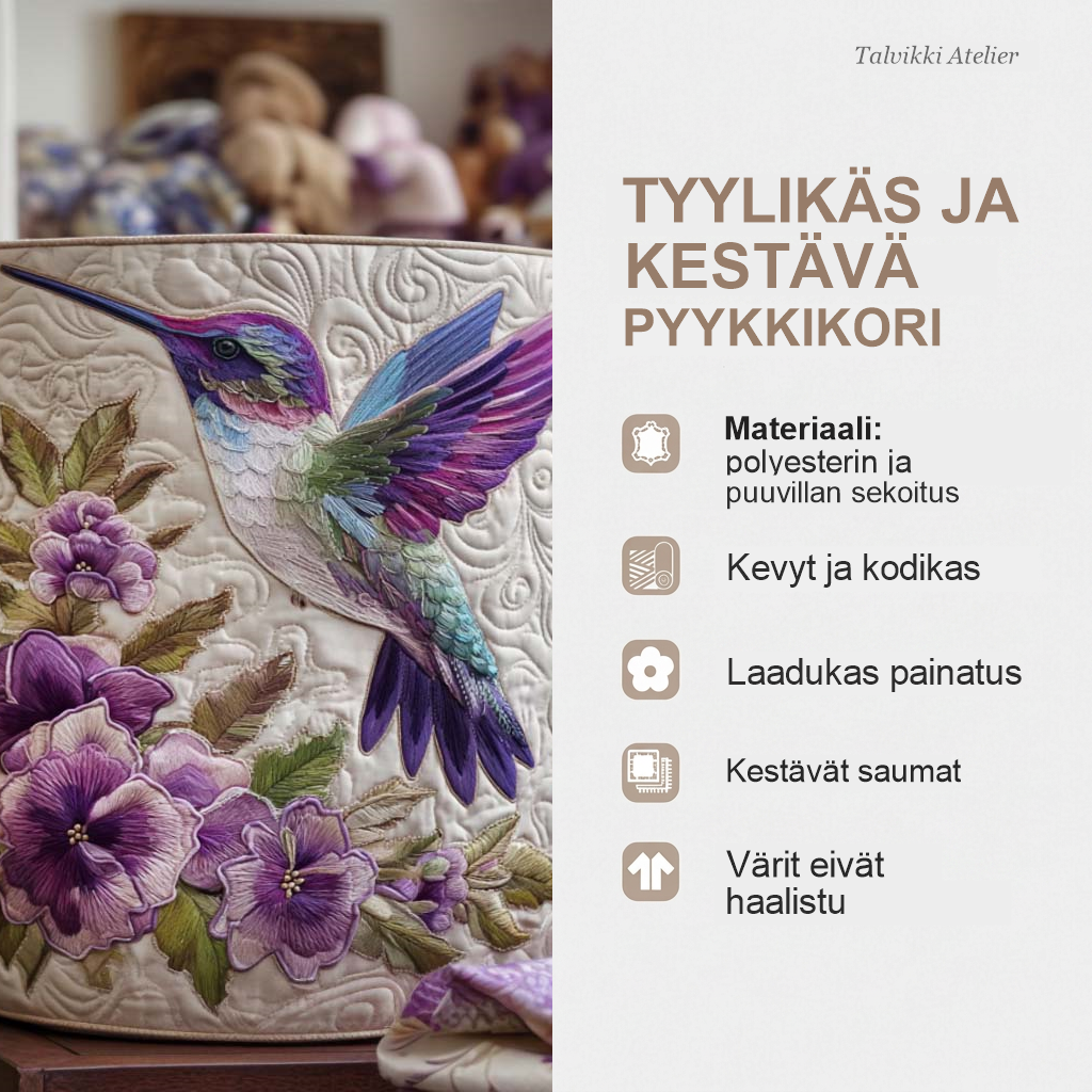 Pyykkikorin ominaisuudet
