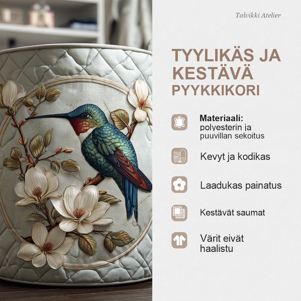 Pyykkikorin ominaisuudet
