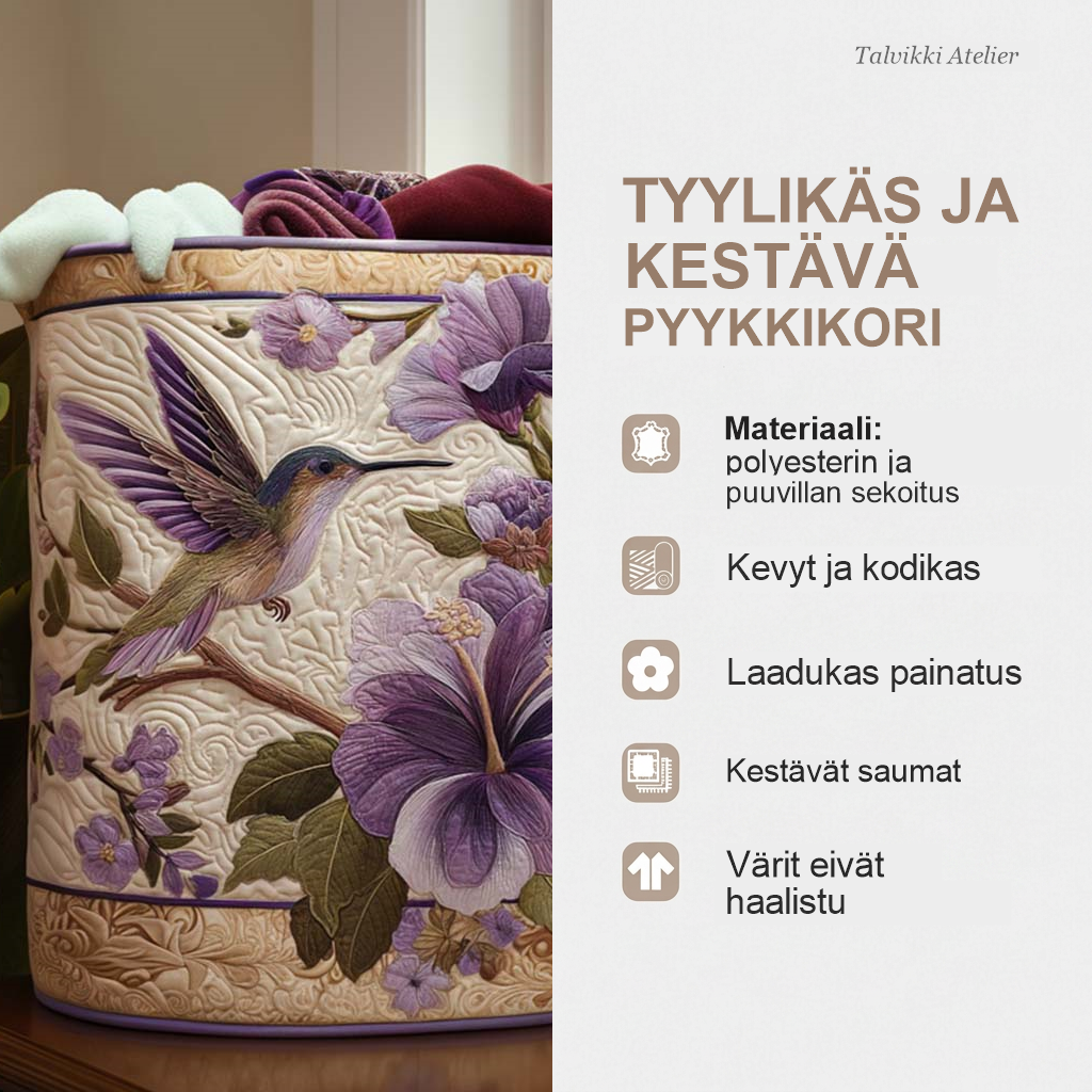 Pyykkikorin ominaisuudet