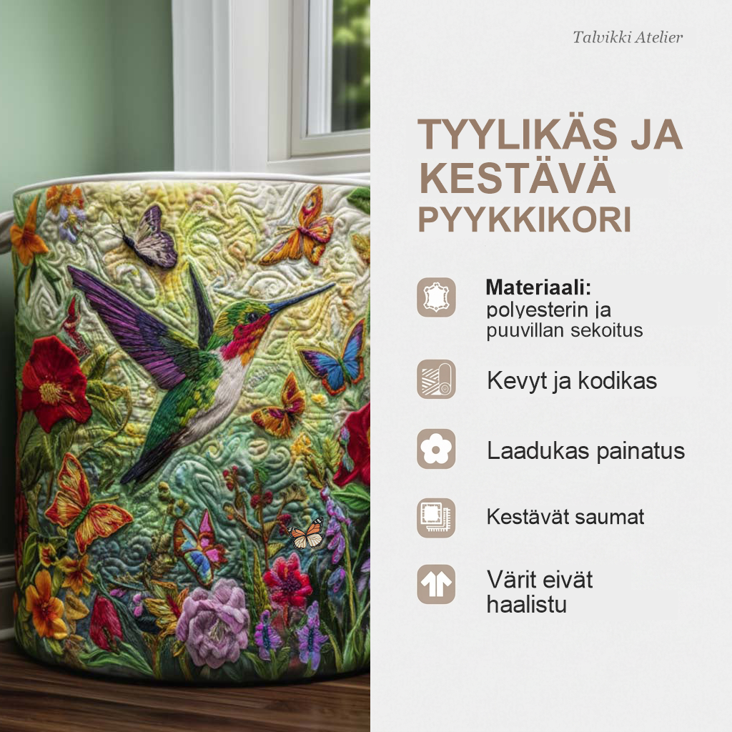 Pyykkikorin ominaisuudet