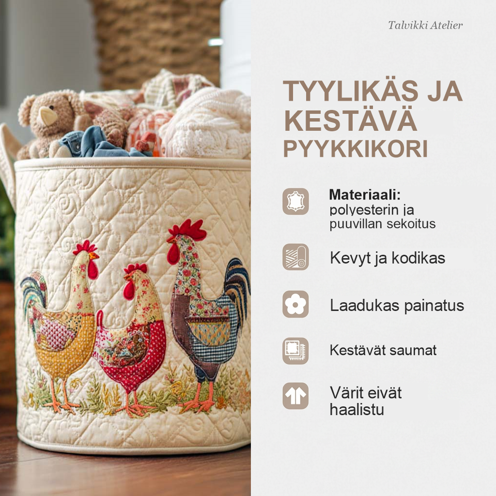 Pyykkikorin ominaisuudet