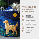 Kultainen koira -pyykkikori