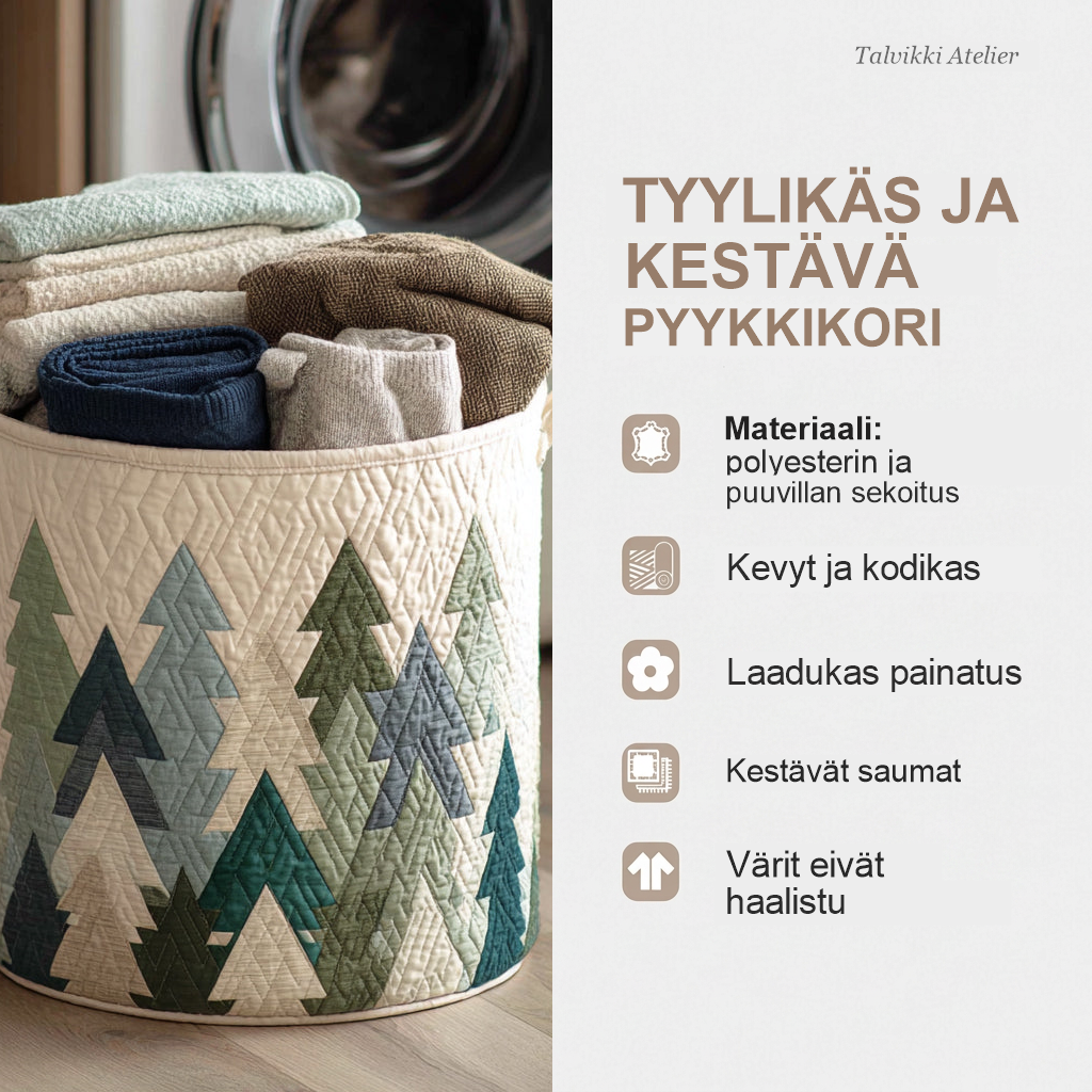 Pyykkikorin ominaisuudet