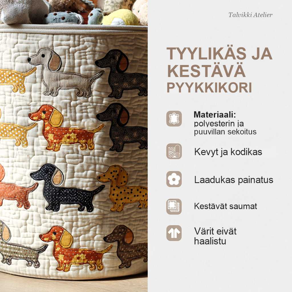 Pyykkikorin ominaisuudet