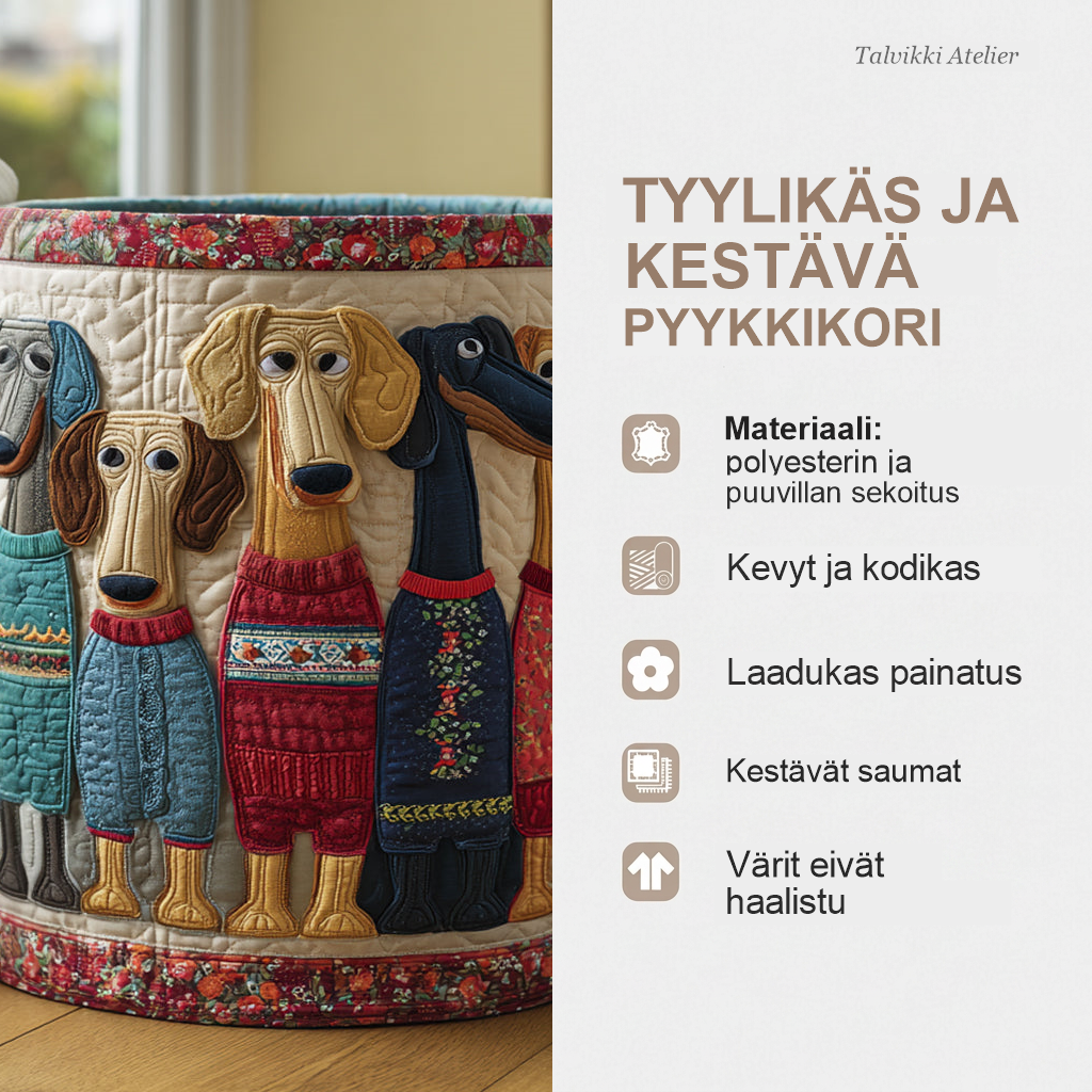 Pyykkikorin ominaisuudet