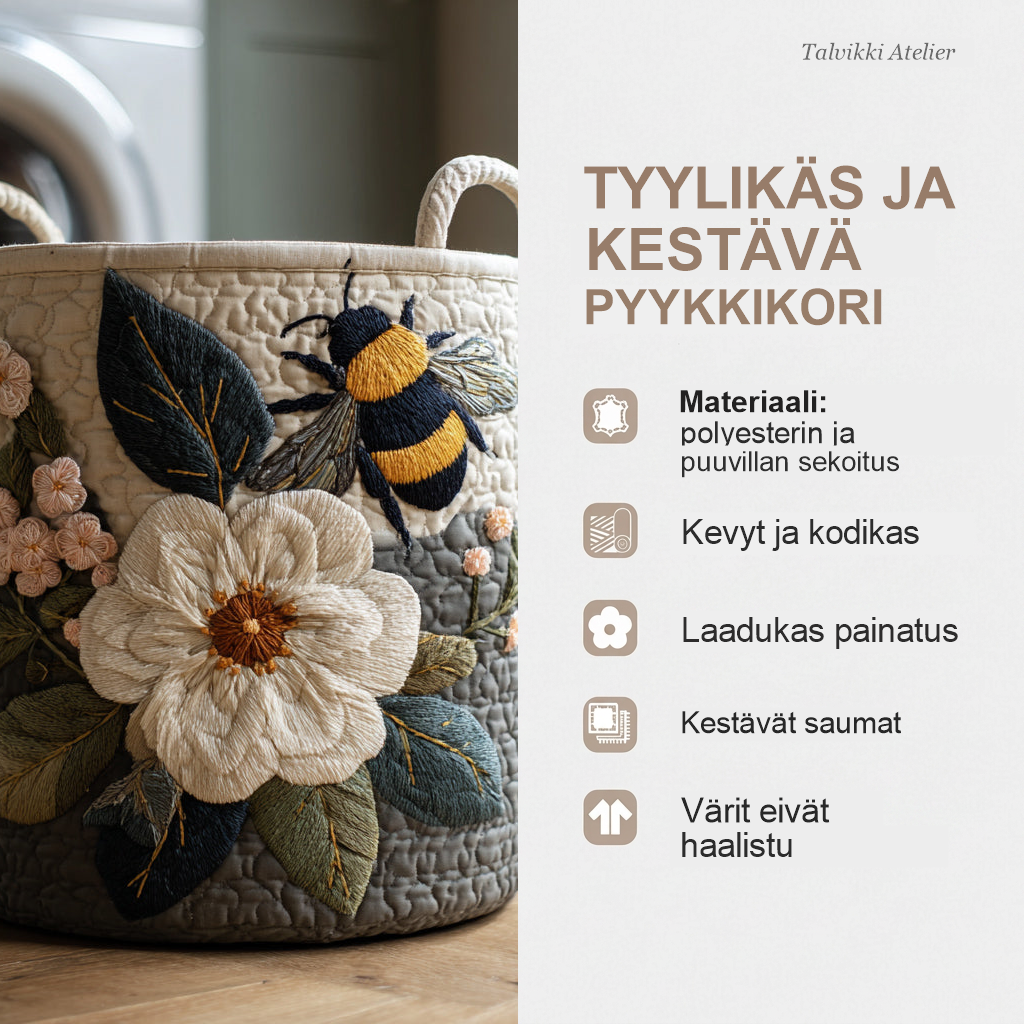 Pyykkikorin ominaisuudet