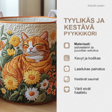 Metsäkissa-pyykkikori