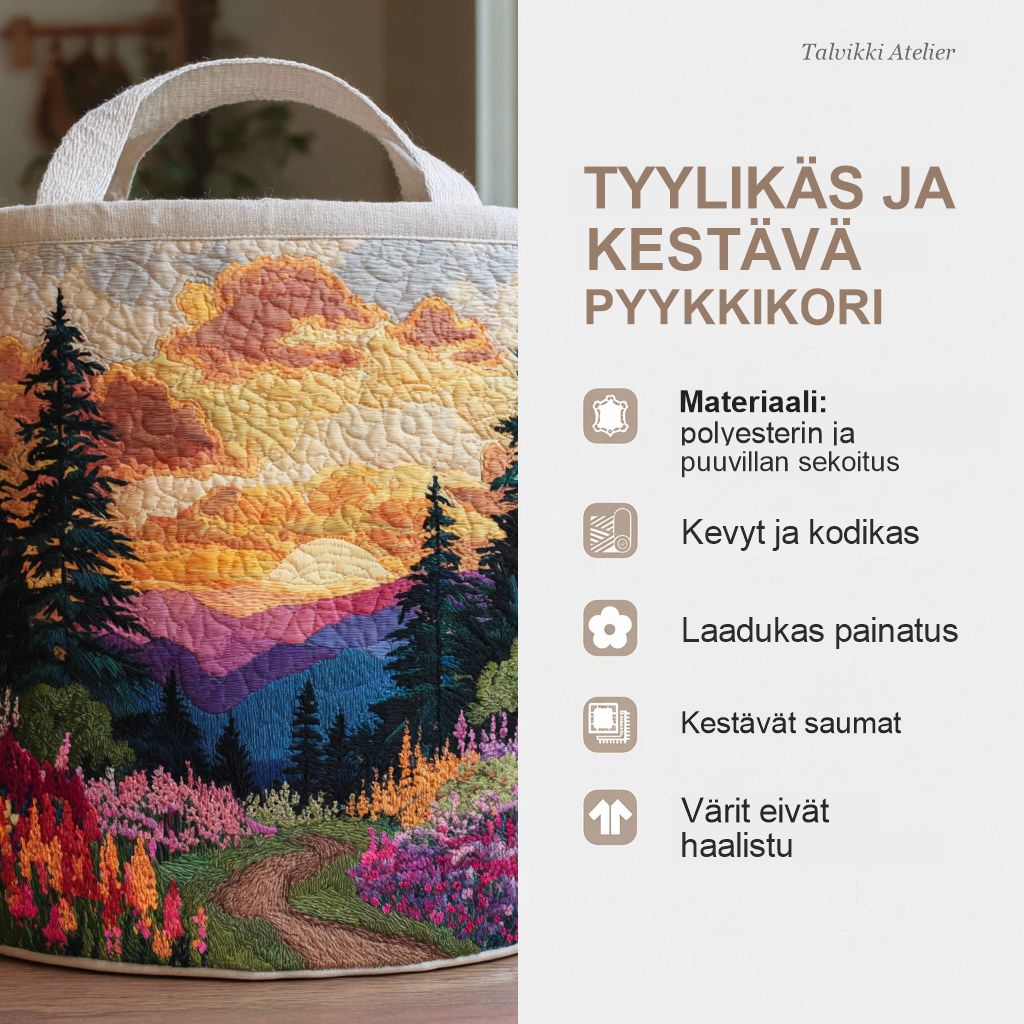 Pyykkikorin ominaisuudet