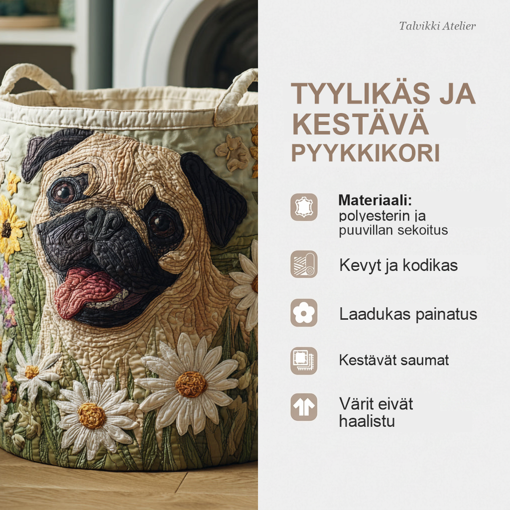 Pyykkikorin ominaisuudet