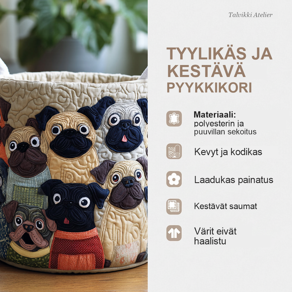 Pyykkikorin ominaisuudet