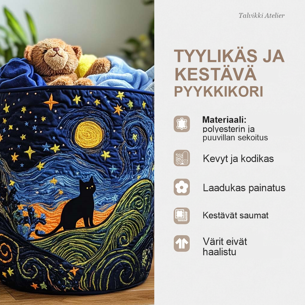 Pyykkikorin ominaisuudet