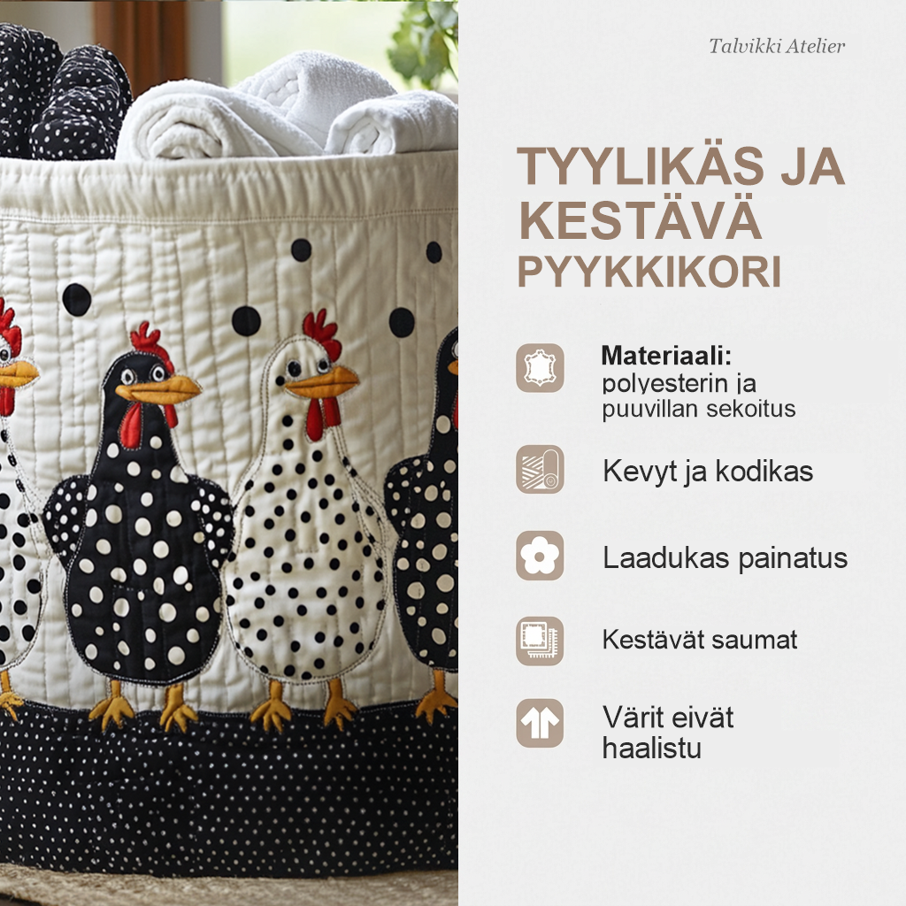 Pyykkikorin ominaisuudet