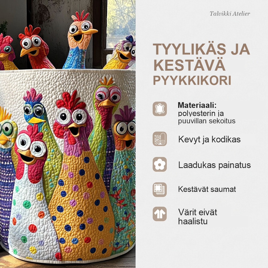 Pyykkikorin ominaisuudet