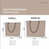 Trooppinen kilpikonna -rantakassi