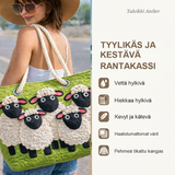 Lampaat pilvissä -rantakassi